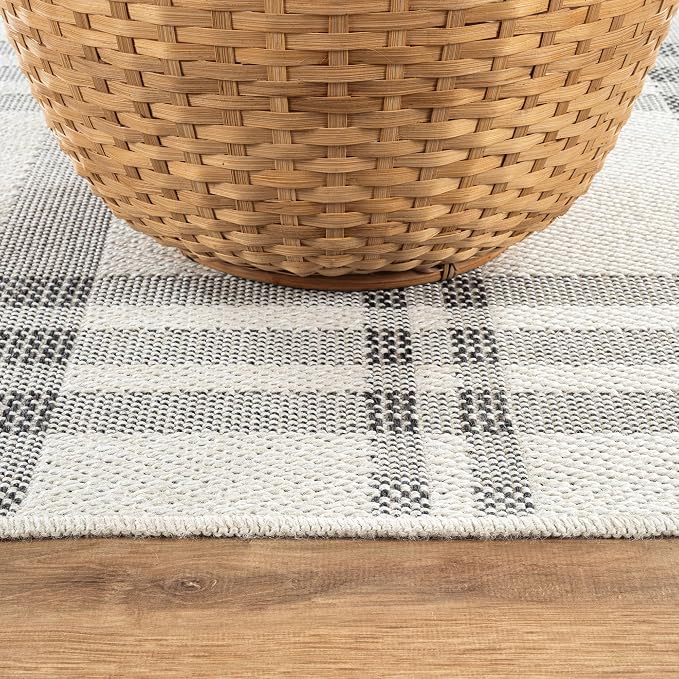 CAMILSON Easy Jute Rug 5x7, Indoor Outdoor Off-White Color Fiber Area Rugs - Image 7