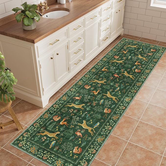 DUKINO 2x10 Rug for Hallway, Washable Kitchen Runner Rug - Image 3
