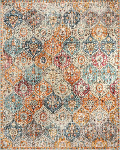 Lahome Moroccan Washable Area Rugs 8x10, 8x10 Rugs - Image 8