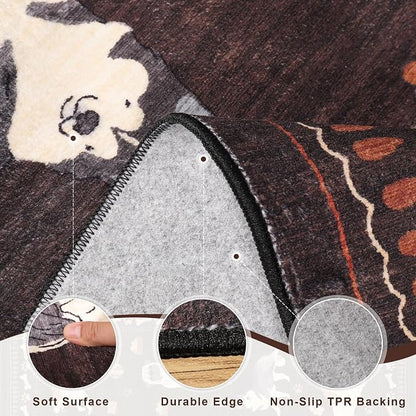 DUKINO 3x5 Area Rug, Lightweight Washable Entryway Rug - Image 5