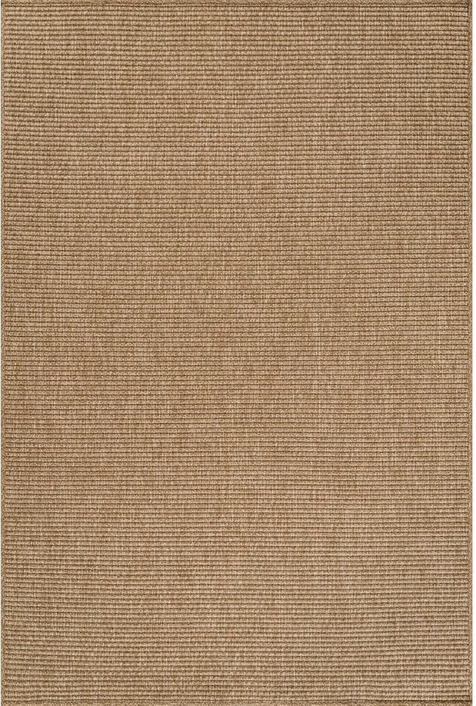 CAMILSON Easy Jute Rug 5x7, Indoor Outdoor Natural Color Farmhouse Area Rugs - Image 2