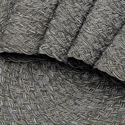 SHACOS Round Braided Placemats Set of 6 Thick Woven Placemats Washable 15 inch - Image 2