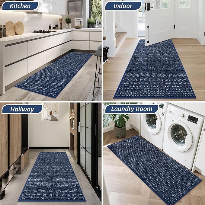 BEQHAUSE Dirt Trapper Door Mat 24" x 60", Non-Slip Washable Doormats Entrance - Image 8