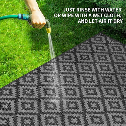Outdoor Patio Plastic Straw Rug - Image 4