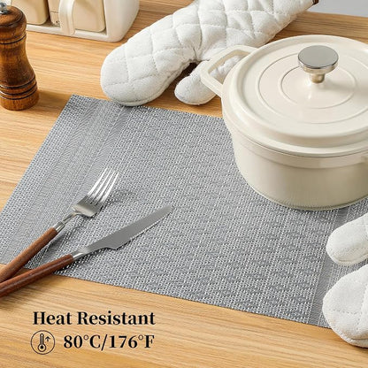 Leetaltree Lunar Grey Placemats Set of 6 - Image 4