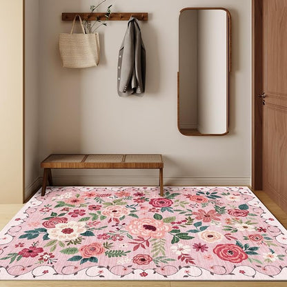 DUKINO 3x5 Area Rug, Floral Rugs - Image 4