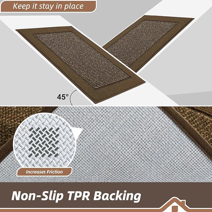 BEQHAUSE Indoor Door Mat 24" x 60", Dirt Trapper Door Mats Non-Slip Entryway - Image 4
