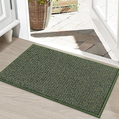 BEQHAUSE Dirt Trapper Door Mat 20" x 32", Non-Slip Washable Doormats Entrance by BEQHAUSE