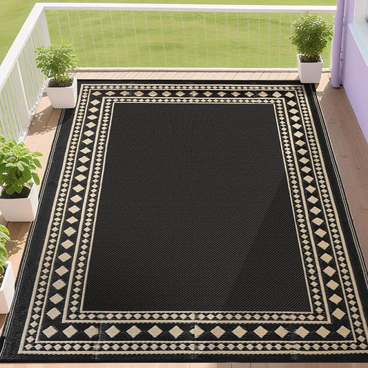 RURALITY Outdoor Rugs 6x9 Waterproof by RURALITY