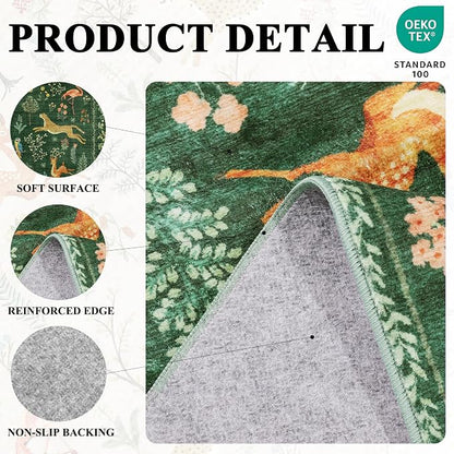 DUKINO Runner Rug, 2x8 Boho Kitchen Rug - Image 4