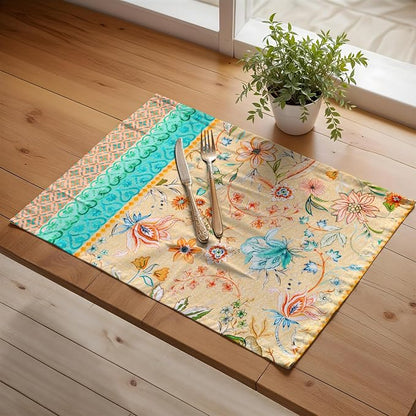 Maison d' Hermine Placemats Set of 4 Reusable 100% Cotton | Cloth Place Mats - Image 5