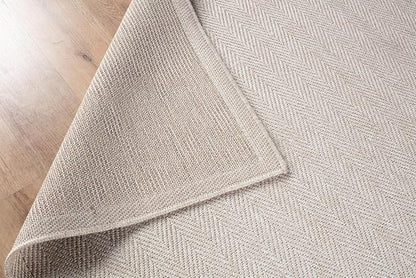CAMILSON Easy Jute Round Rug 4ft Indoor Outdoor Off-White Color Fiber Area Rugs - Image 6