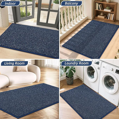 BEQHAUSE Dirt Trapper Door Mat 24" x 36", Non-Slip Washable Doormats Entrance - Image 8
