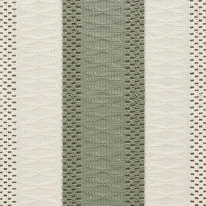 Macrame Style Bicolor Stitching Table Runner 14x48in Green | Woven Boho Table - Image 6