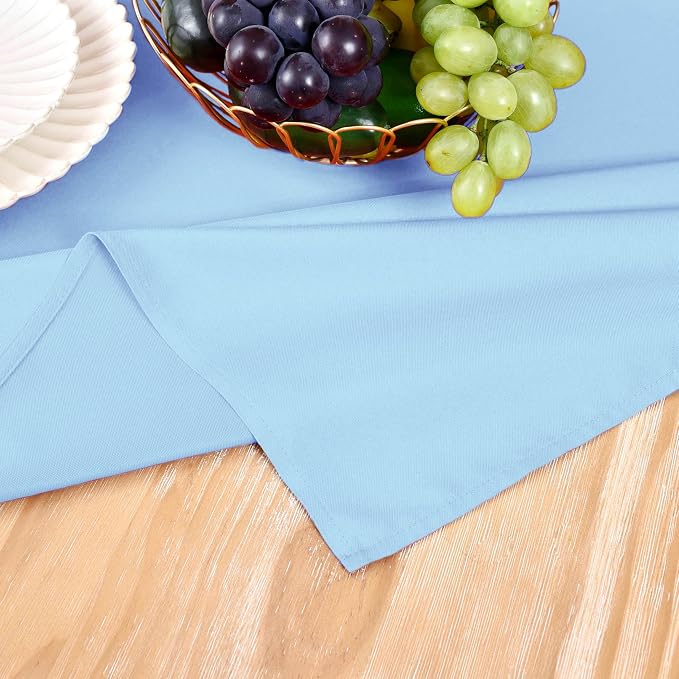 MEANMOY Baby Blue Table Runner 48 Inches Long Waterproof Table Runners | - Image 5