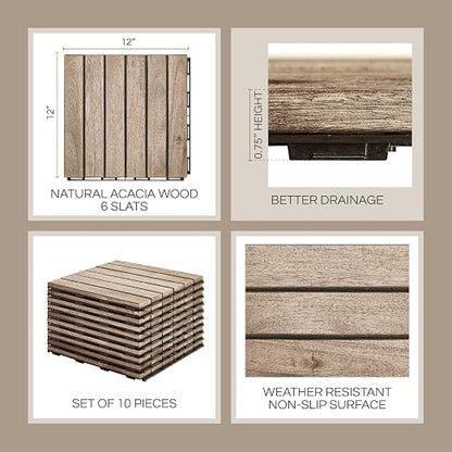 THYOI Premium Deck Tiles, Patio Flooring - Image 2