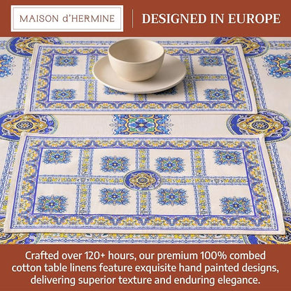 Maison d' Hermine Placemats Set of 4 Reusable 100% Combed Cotton | Cloth Place - Image 3