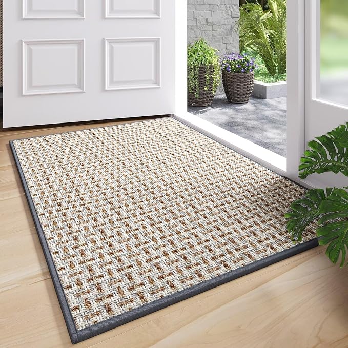 Door Mat 17"x30", Door Mat Indoor Entrance Dirt Resistant and Absorbent by YDKGL