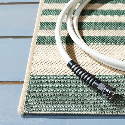 SAFAVIEH Courtyard Collection 2' x 3'7" Beige/Dark Green CY6062 Nautical - Image 4