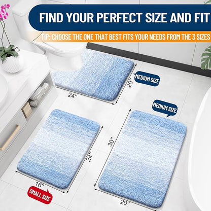 OLANLY Large Bathroom Rugs Mat 44x32, Extra Soft Absorbent Microfiber Bath Rugs - Image 2