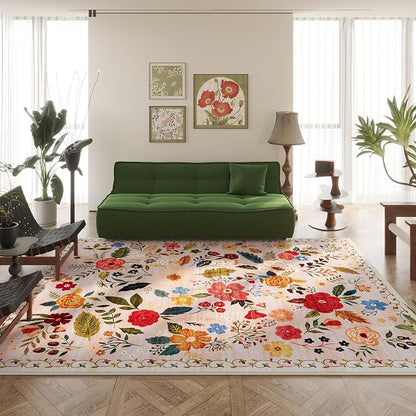 Rugcomf Area Rugs 8x10 Rug for Living Room Clearance Washable Boho Area Rug Non - Image 8