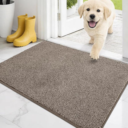PURRUGS Dirt Trapping Door Mat 20" x 31.5", Non-Slip Machine Washable Entry Rug by PURRUGS