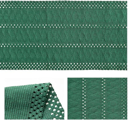 Artoid Mode Dark Green Woven Farmhouse Hollow Table Runner 12x90 Inch | Holiday - Image 5