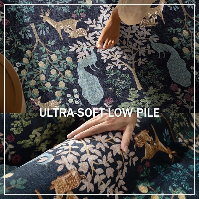6x9 Area Rugs for Living Room: Washable Bedroom Rug Stain Resistant Non Slip - Image 5