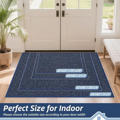 BEQHAUSE Dirt Trapper Door Mat 36" x 60", Non-Slip Washable Doormats Entrance - Image 2