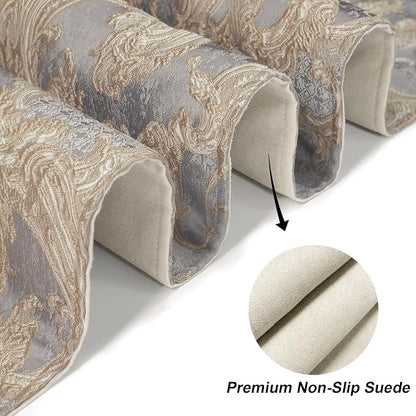 Loom and Mill Luxury Jacquard Damask Table Runner 108 Inches Long, 13x108 in - Image 5