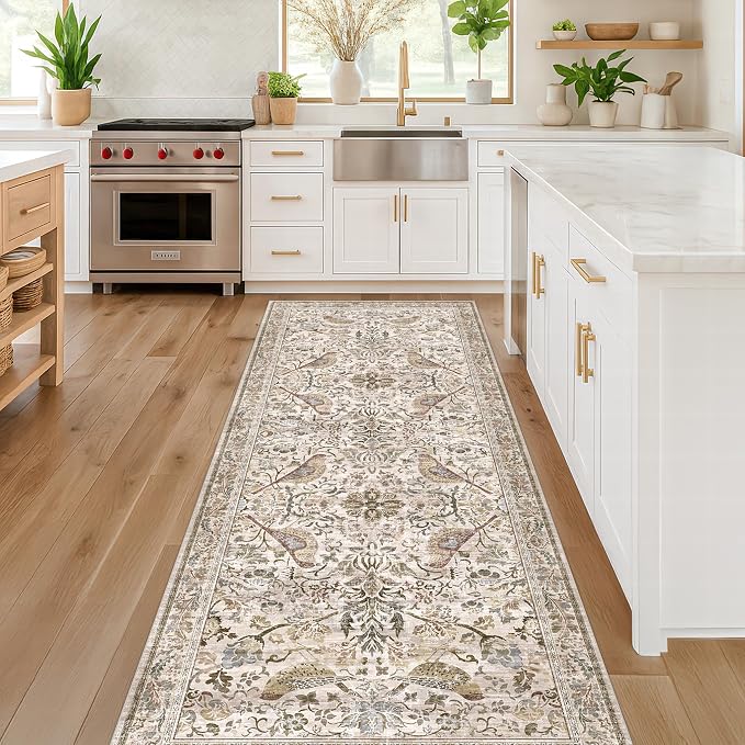 Hazo Haus Boho 2x7 Long Bathroom Runner Rug by HazoHaus