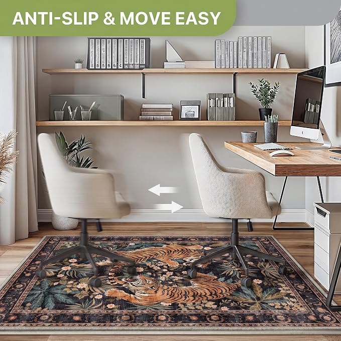 48"x60" Office Chair Mat for Hardwood Tile Floor, Under Desk Carpet Protector - Image 3
