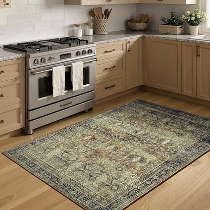 Lofus 4x6 Area Rug for Entryway, Washablee Soft Rugs for Bedroom, Living Room - Image 3