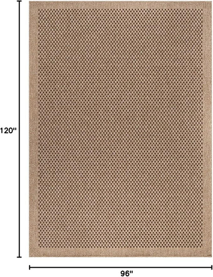 CAMILSON Easy Jute Rug 8x10, Indoor Outdoor Natural Color Fiber Area Rugs - Image 2