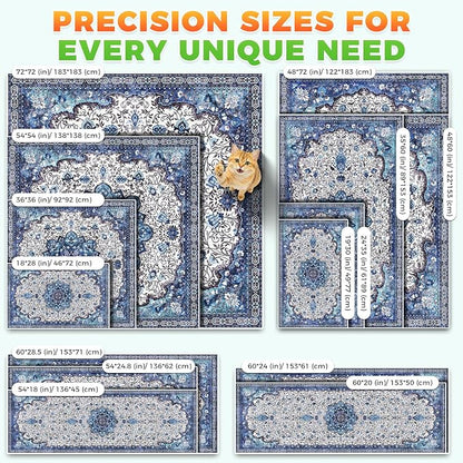 Hompet Cat Litter Mat 2 Pack, 48x60 Large Machine Washable Trapping Mats - Image 7