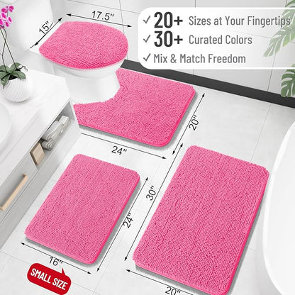 OLANLY Large Bathroom Rugs 50x30, Extra Soft Absorbent Chenille Bath Rugs - Image 2