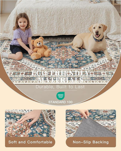 Madane Runner Rugs for Hallway 2x10 Long Washable Non-Slip Hallway Runner Rug - Image 6