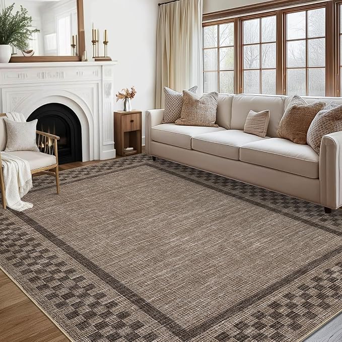 GarveeHome Modern Bordered 9x12 Area Rugs - Image 9