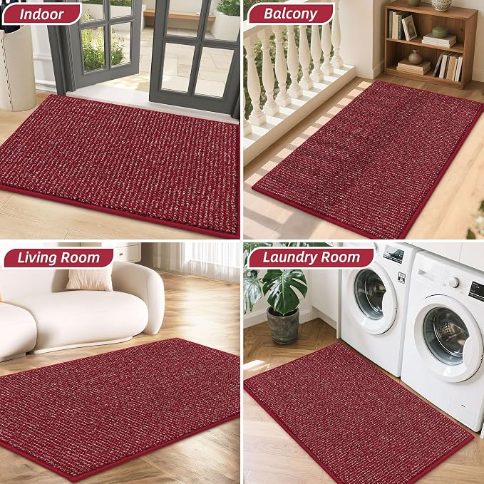 BEQHAUSE Dirt Trapper Door Mat 36" x 60", Non-Slip Washable Doormats Entrance - Image 8
