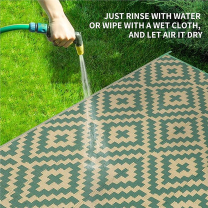 Outdoor Patio Plastic Straw Rug - Image 4