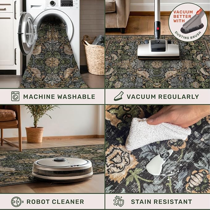 Washable Living Room Rug 6x8 - Image 4