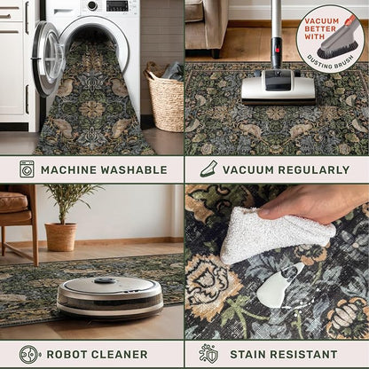 Washable Living Room Rug 6x8 - Image 4