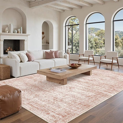 Soalmost 6x9 Area Rug for Living Room Washable Non-Slip Modern Rugs for Bedroom - Image 2