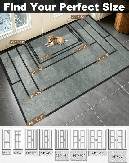 Mibao Super Absorbent Front Door Mat, Non-Slip Washable Indoor Doormats - Image 3