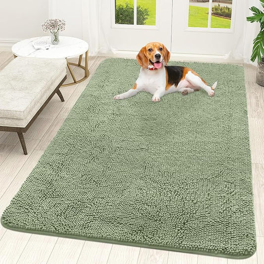 OLANLY Dog Door Mat for Muddy Paws 59x35, Absorbs Moisture and Dirt, Absorbent by OLANLY