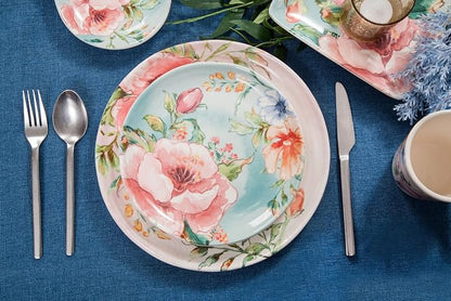 Bico Margret's Garden Salad Plates Set of 4, 8.75 Inch Ceramic Dessert Plates - Image 4
