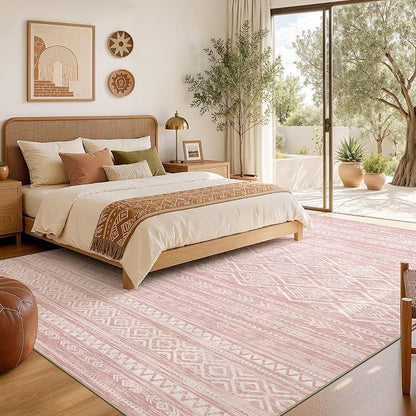 Nakagishi Area Rug Living Room Rugs: 10x12 Large Soft Machine Washable Boho - Image 6