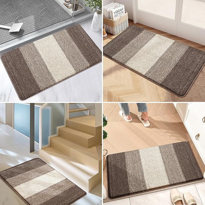 Kitinjoy Indoor Outdoor Door Mat, 44x32 Non-Slip Absorbent Dirt Trapper - Image 6