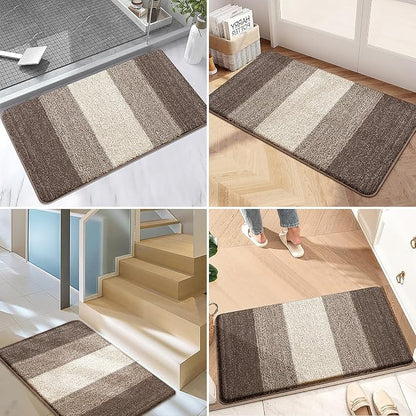 Kitinjoy Indoor Outdoor Door Mat, 70x35 Non-Slip Absorbent Dirt Trapper - Image 6