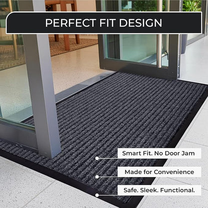 Commercial Door Mat 4'x16' Grey, Heavy Duty Industrial Floor Mat - Image 7